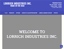 Tablet Screenshot of lorrich.com